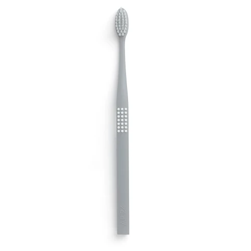 Nu Skin Szczoteczka do zębów, szaro-biała | AP 24 Toothbrush - potrójne działanie oczyszczające i precyzyjne usuwanie płytki nazębnej