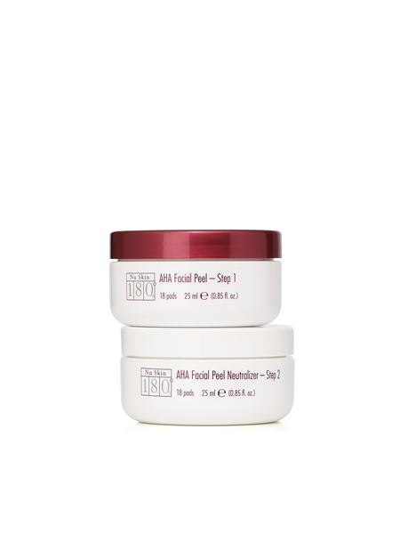 Nu Skin Peeling chemiczny AHA do twarzy + neutralizator | 180° AHA Facial Peel and Neutraliser - zestaw 2 × 25 ml