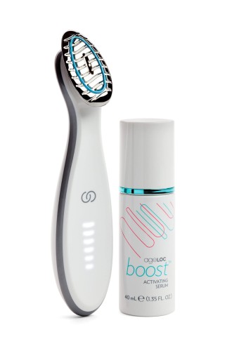 Nu Skin Urządzenie do liftingu twarzy z mikroprądem | ageLOC Boost - urządzenie + Activating Serum 40 ml, system rozświetlający