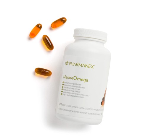 Nu Skin Kwasy Omega-3 EPA DHA z oleju rybiego | Pharmanex MarineOmega - 60 kapsułek żelowych