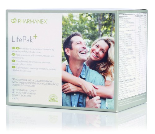 Nu Skin Kompleksowy suplement witaminowo-mineralny | Pharmanex LifePak+ - 60 saszetek