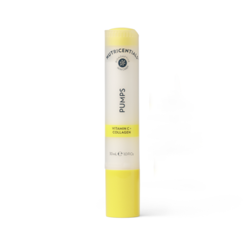 Nu Skin Serum z witaminą C i kolagenem rozświetlające | Nutricentials Pumps Vitamin C + Collagen - 30 ml żółta tubka z pompką