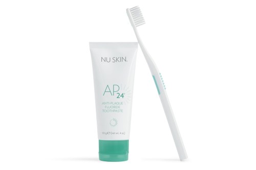 Nu Skin AP 24 Anti-Plaque - pasta do zębów z fluorkiem, efekt czystości i świeżości jamy ustnej po szczotkowaniu